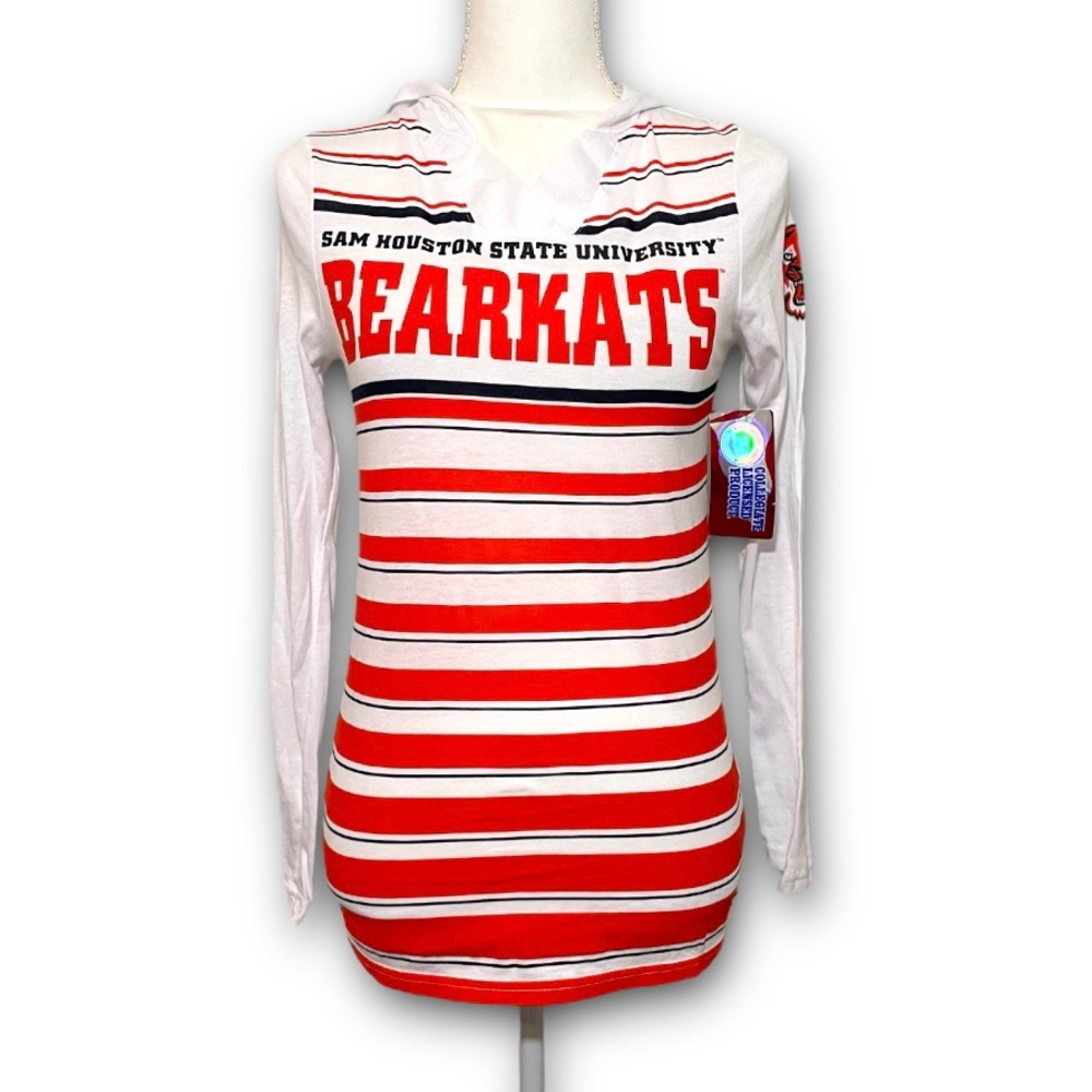 NWT Sam Houston State University Bearkats Pullover Hoodie Hooded Top New Shirt